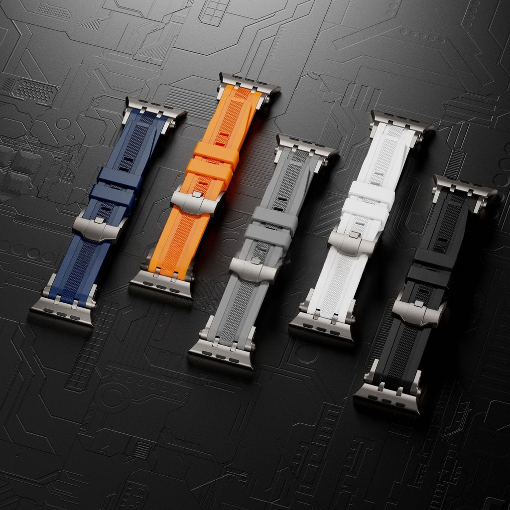 Innovative Connector Fluororubber Watch Strap