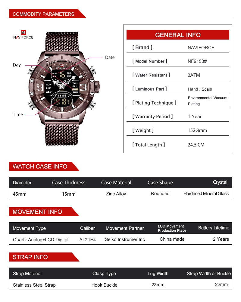 Sports men's watches