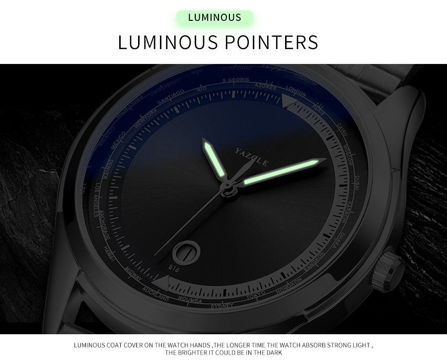 Business Men's Watches Men Luxury Brand Steel Luminous Sports Men's Watches Waterproof Wristwatch Relogio Masculino